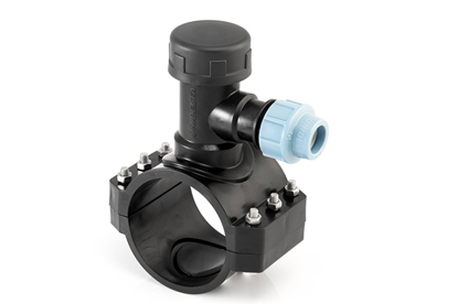 Хомут для врізки під тиском 160x20, 16 PN, поліпропілен